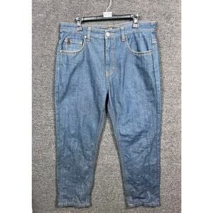 Southpole Denim Jeans Mens 36 Baggy Wide Leg Y2K High Rise Skater Hip Hop Street